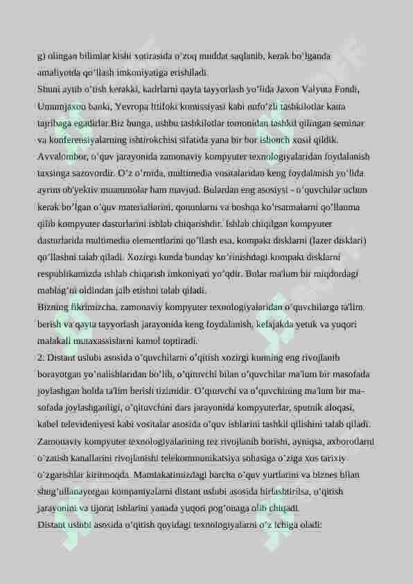 Multimedia xizmatlarida axborotlarni qo’llash 4
