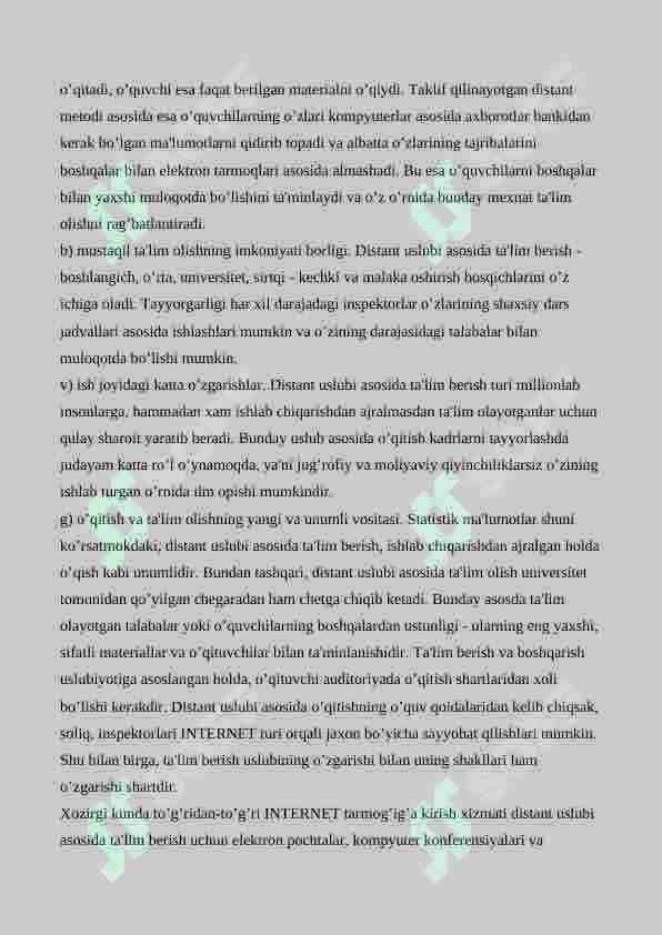 Multimedia xizmatlarida axborotlarni qo’llash 6