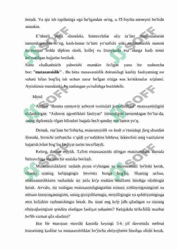 Mutaxassislik 3