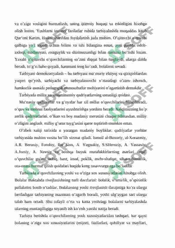 Tarbiyaviy jarayonda g'oyaviy siyosiy axloqiy tarbiyani tashkil etishi 7