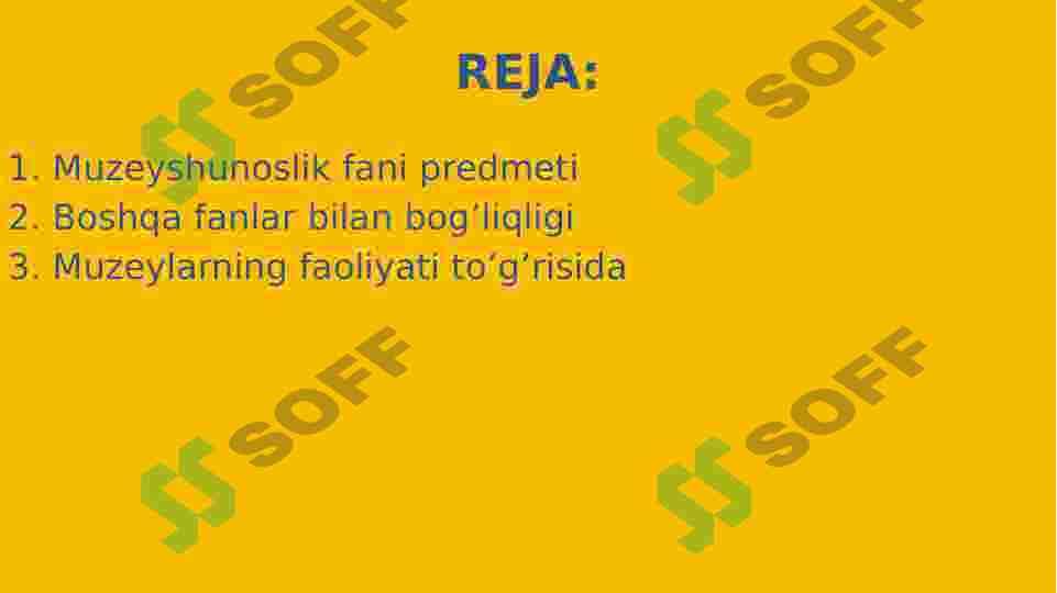 Arxeologiya faning muzeyshunoslik fani bilan bog'liqligi 2