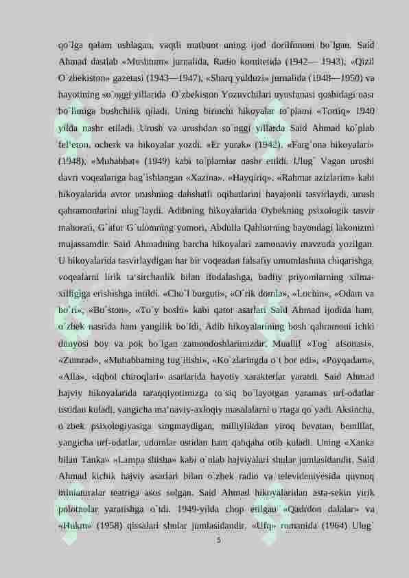 Said Ahmadning “Ufq” trilogiyasida davr va shaxs talqini 5