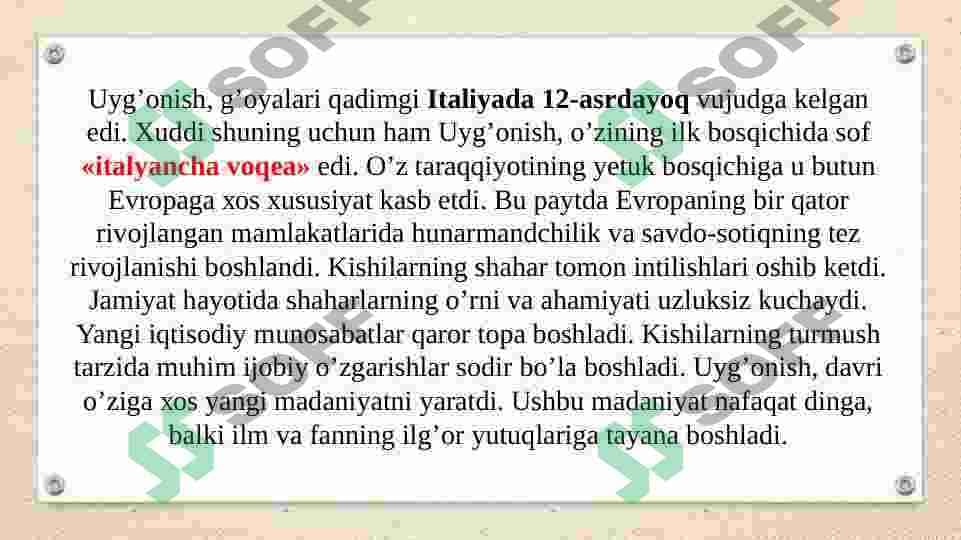 Uyg'onish davri G'arb falsafasi 3