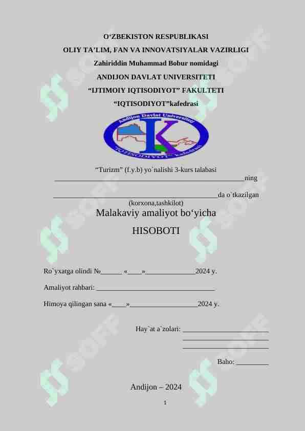 Andijon shahar “Muslima Travel 2020” MCHJning shakllanish tarixi