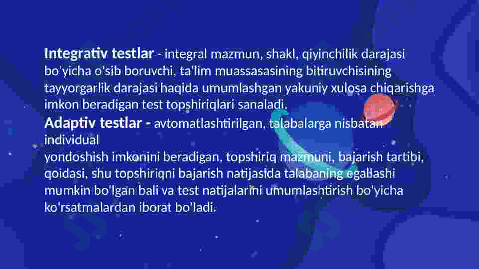 Kimyo o'qitish metodikasini nazoratga olishda nostandart testlardan foydalanish 5