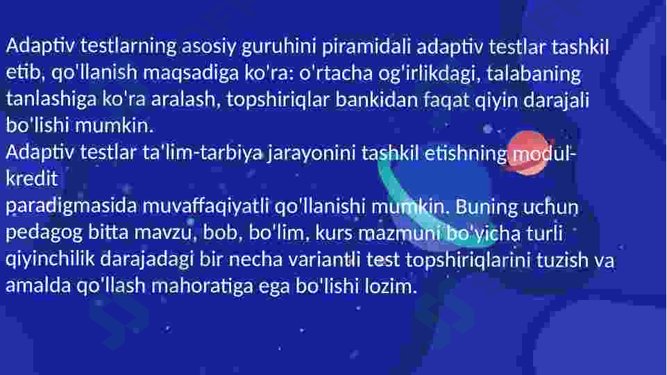 Kimyo o'qitish metodikasini nazoratga olishda nostandart testlardan foydalanish 6