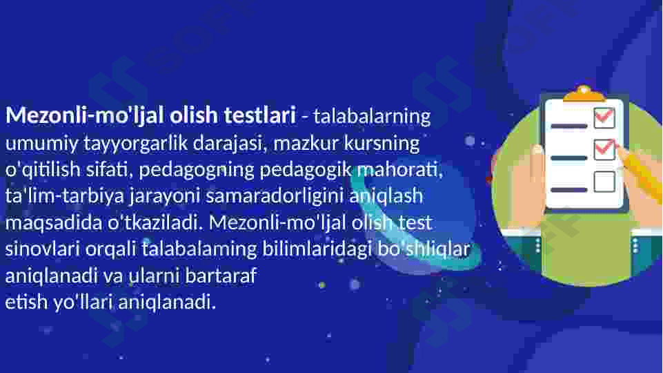 Kimyo o'qitish metodikasini nazoratga olishda nostandart testlardan foydalanish 7