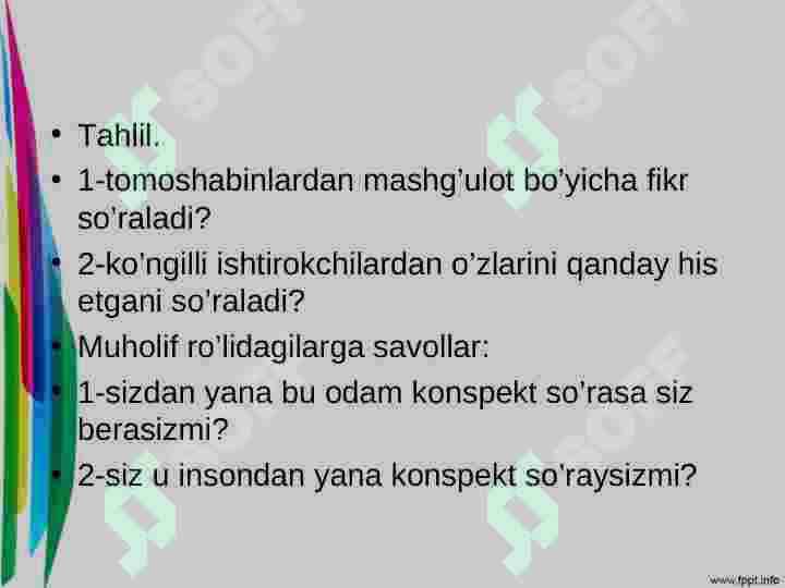 Nizolarni boshqarish KONFLIKT MENEJMENT 8