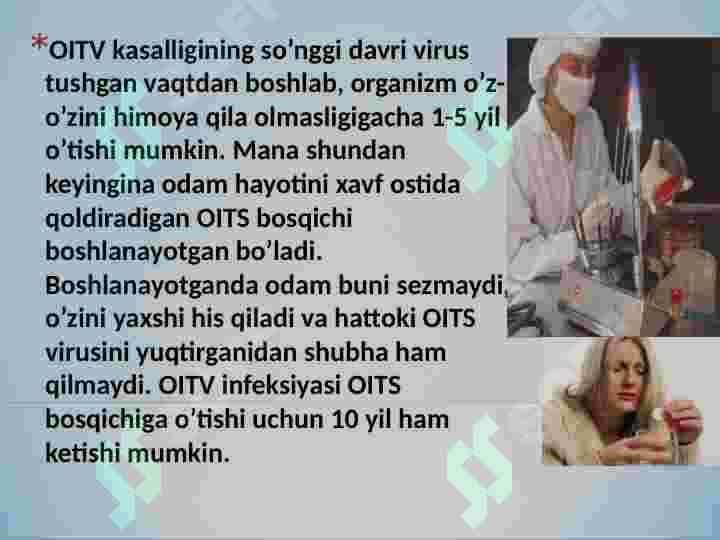 OITS va jinsiy yòl bilan yuqadigan kasalliklarning ijtimoiy-psixologik muammolari  va ularning yechimlari 4