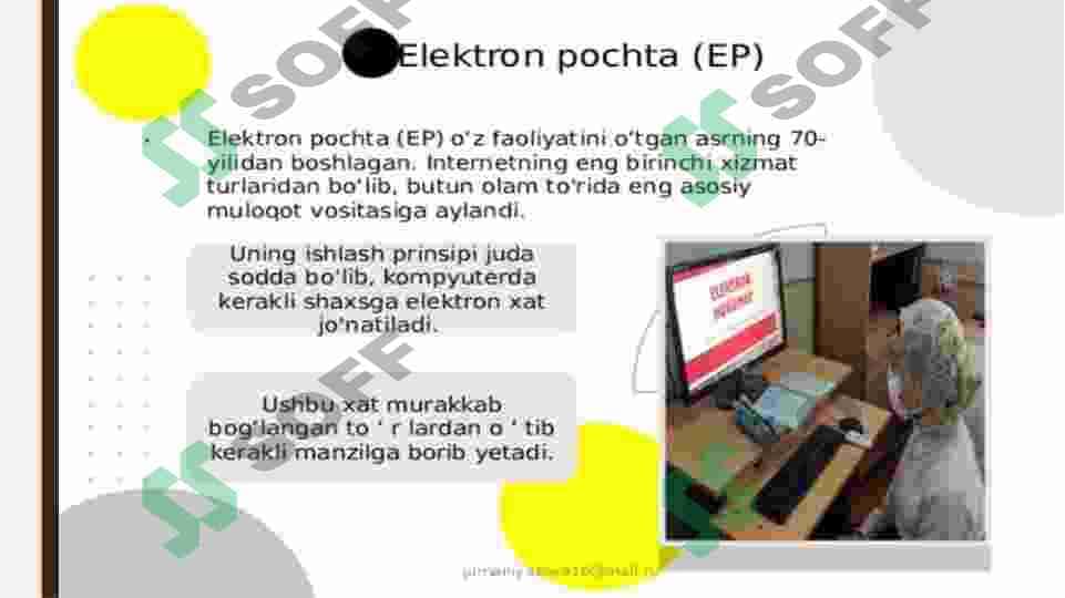 Elektron pochta orqali turli xildagi malumotlar uzatish va qabul qilish 4
