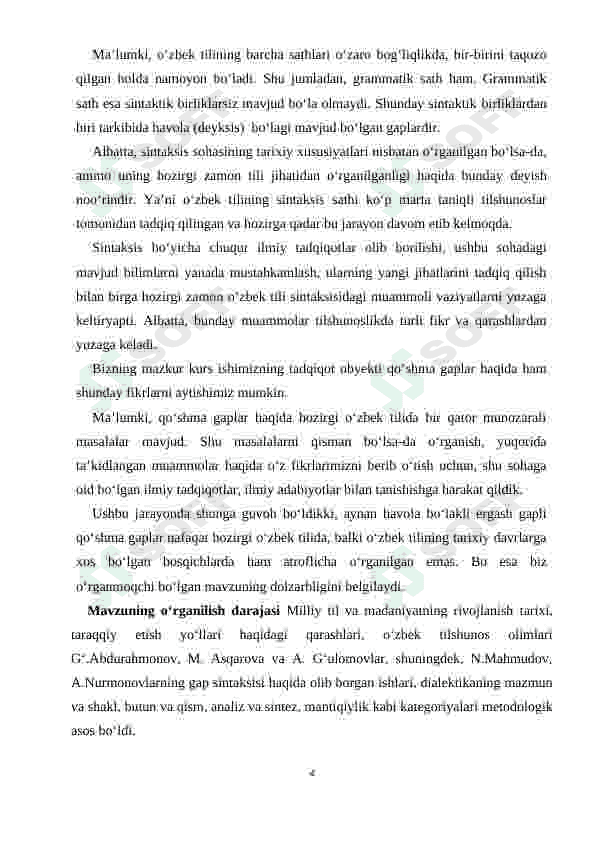 O'zbek tilshunosligida qo'shma gaplar 4