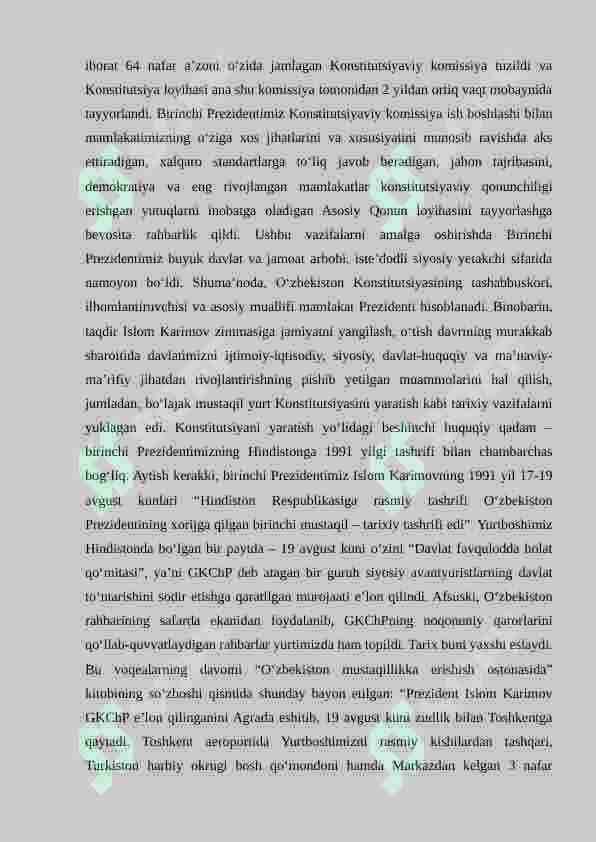 O’ZBEKISTON RESPUBLIKASI KONSTITUTSIYASINIG QABUL QILINISHI VA UNING TARIXIY AHAMIYAT 4