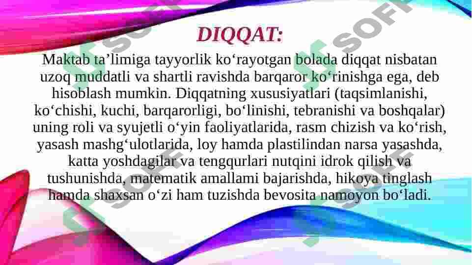 Maktabgacha ta'lim davrining o'ziga xos xususiyatlari 3