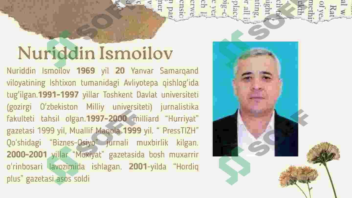 Nuriddin Ismoilov “O`limga mahkum qilinganlar” asari tahlili. 3