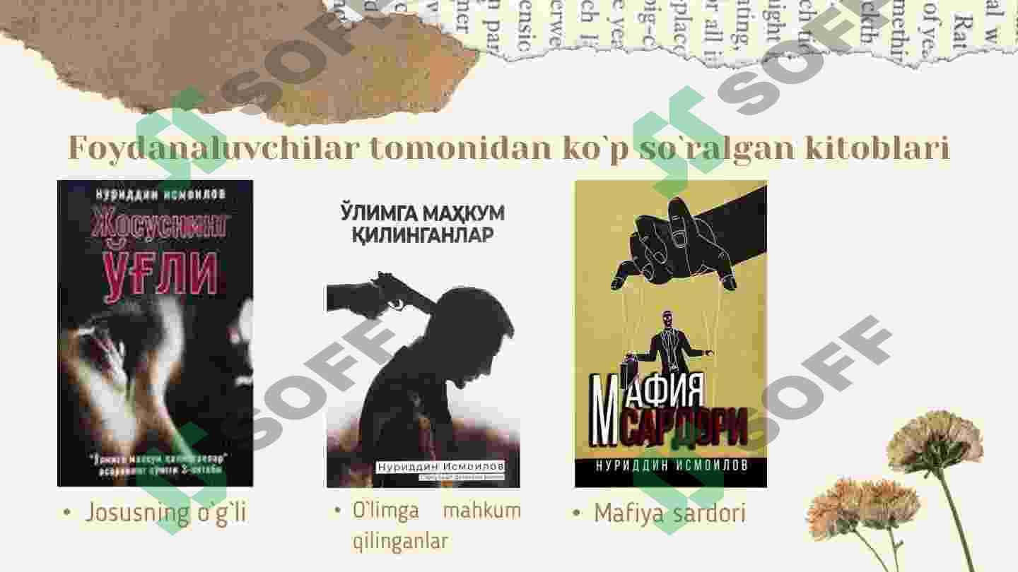 Nuriddin Ismoilov “O`limga mahkum qilinganlar” asari tahlili. 7