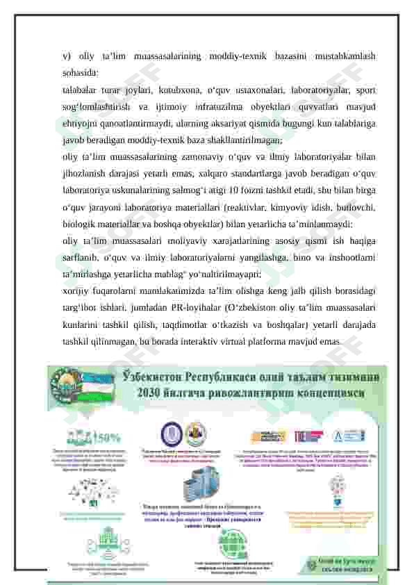 O'zbekiston Respublikasi oliy ta'lim tizimini 2030-yilgacha rivojlantirish Konsepsiyasini o’rganish 8