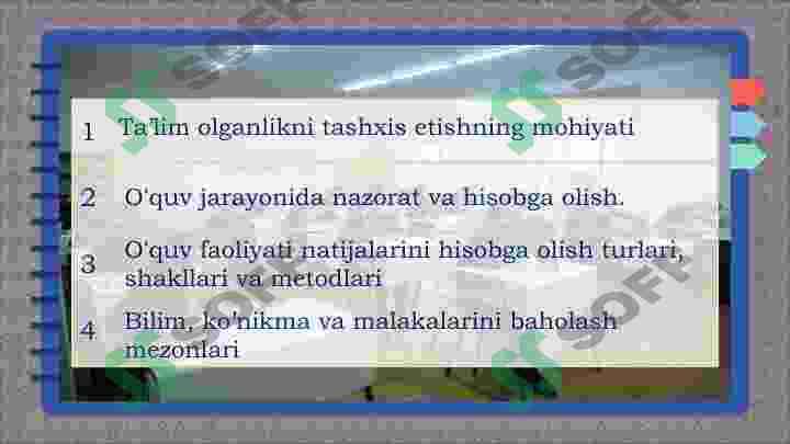 O'quvchilаrning bilim, ko'nikmа vа mаlаkаlаrini tаshхis etish. Xalqaro baxolash dasturlari 2