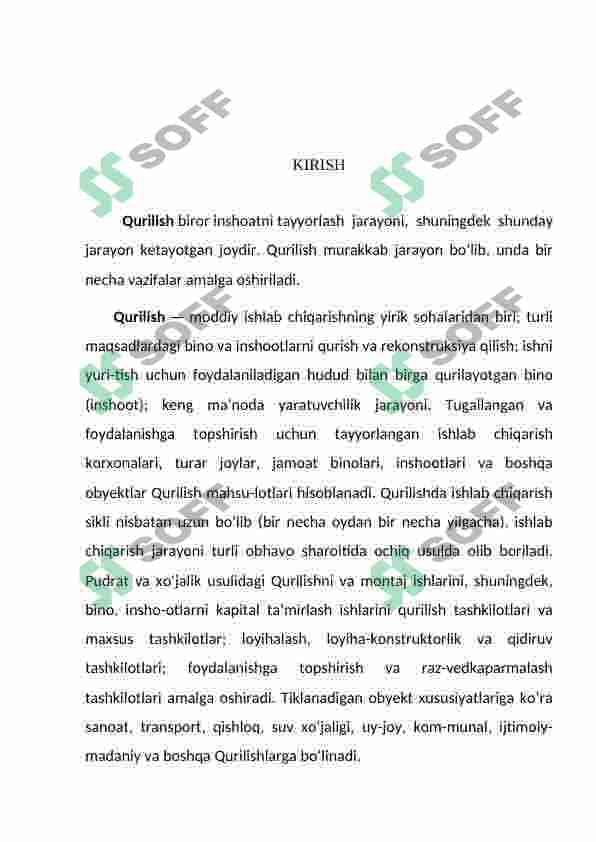 Qurilish firmalari bilan tanishuv amaliyot hisoboti 3