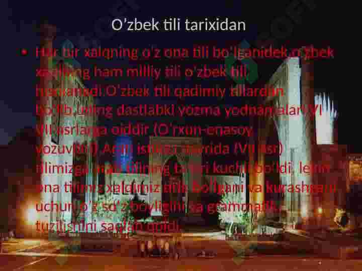 Oʻzbek tili tarixi 5