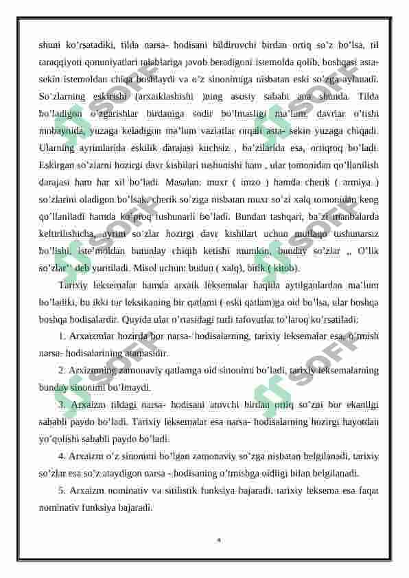 O'zbek tilida tarixiy so'zlar 4