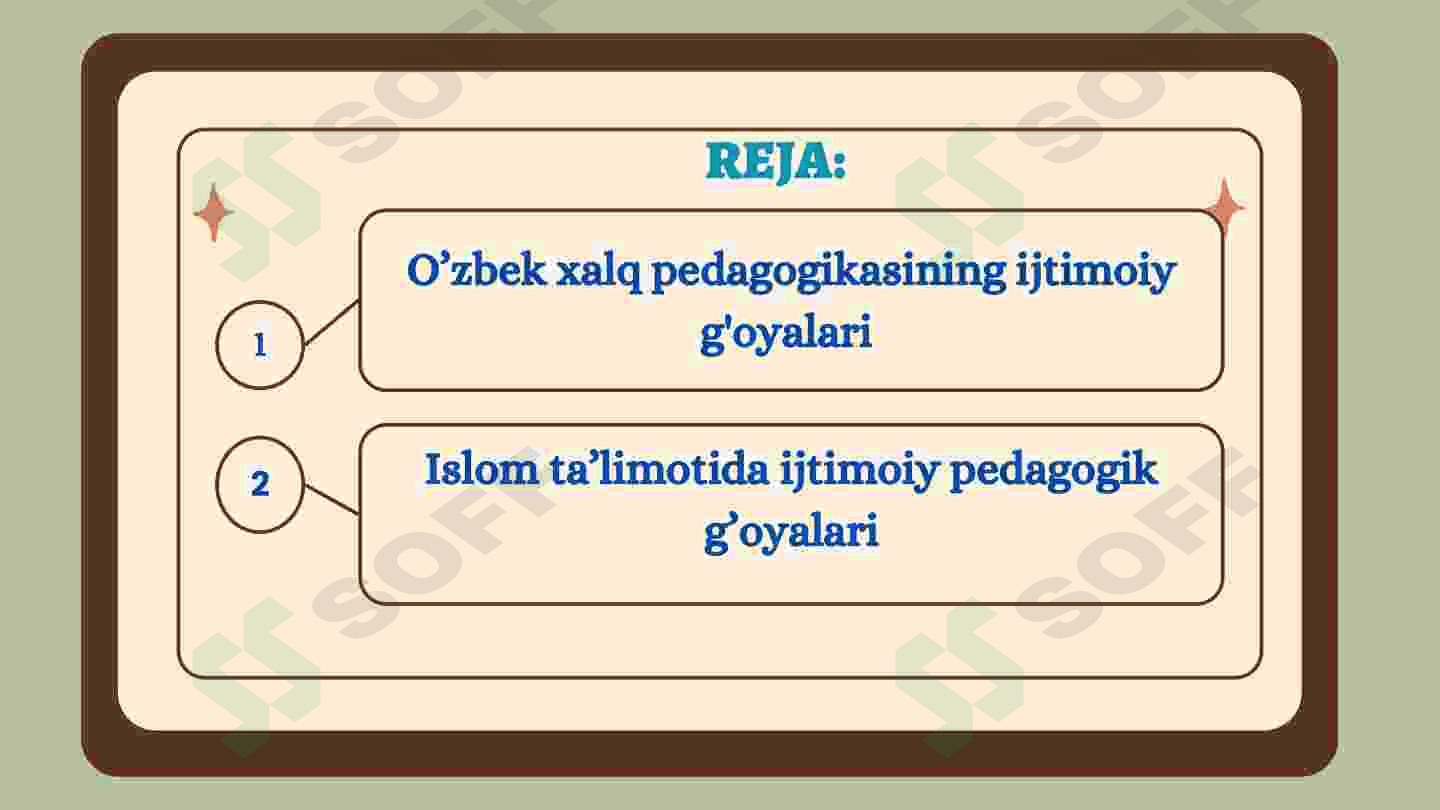 O'ZBEK XALQ PEDAGOGIKASI VA ISLOM TA'LIMOTIDA IJTIMOIY PEDAGOGIK G'OYALAR 2