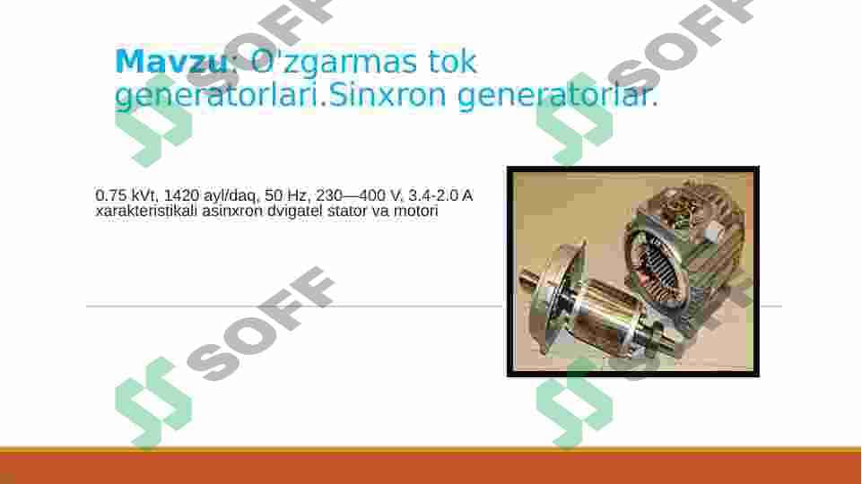 O'zgarmas to'k generatori 3