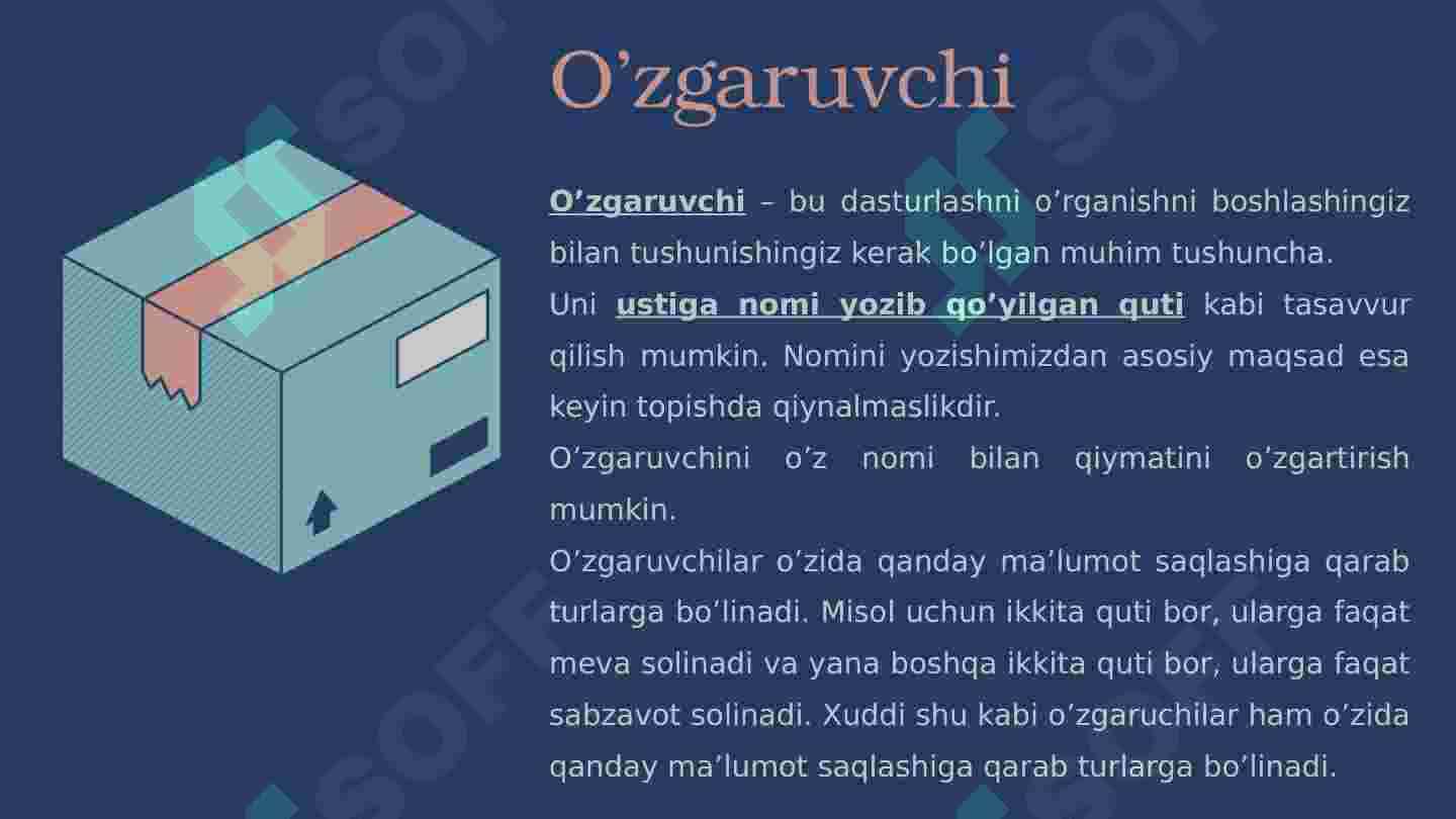 o'zgaruvchilar 2