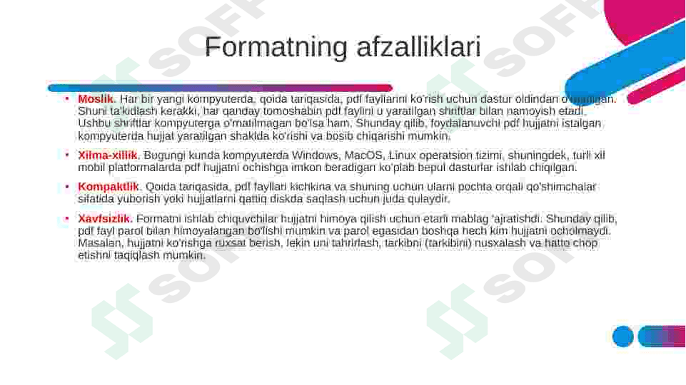 PDf va Multimediya formatlari 4