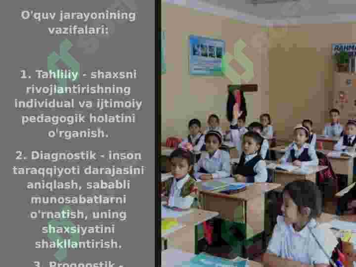 Pedagogika nazariyasi o’qitish jarayonlarini vazifalari va bosqichlari 4