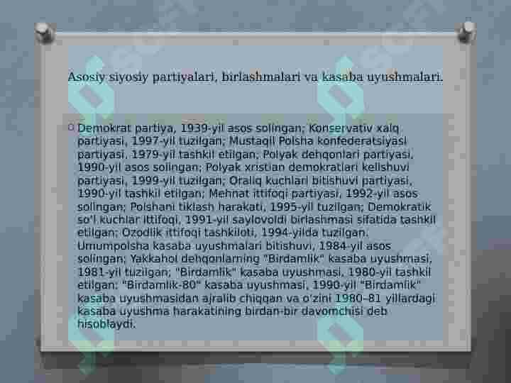 Polsha  davlati  haqida 8