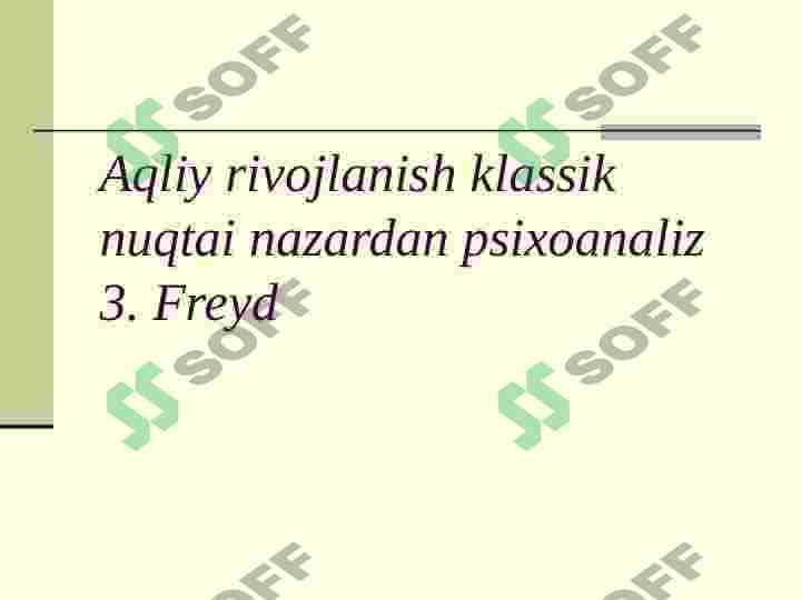 PSIXANALITIK YONDASHISH 4