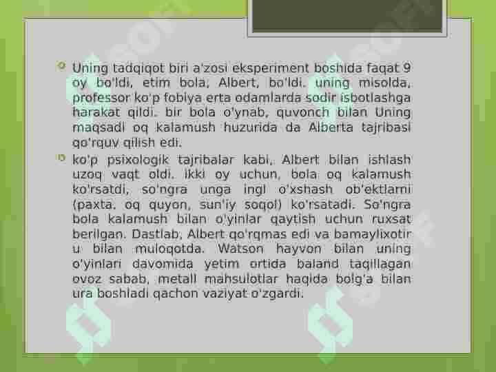 PSIXO INSON TAJRIBASI 5