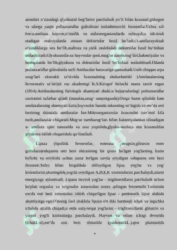 Pankreatin fermentining oziq-ovqat sanoatida qo’llanilishi 4