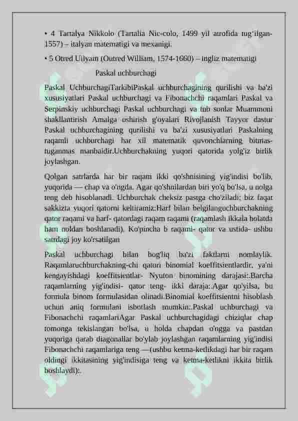 Paskal uchburchagi 4