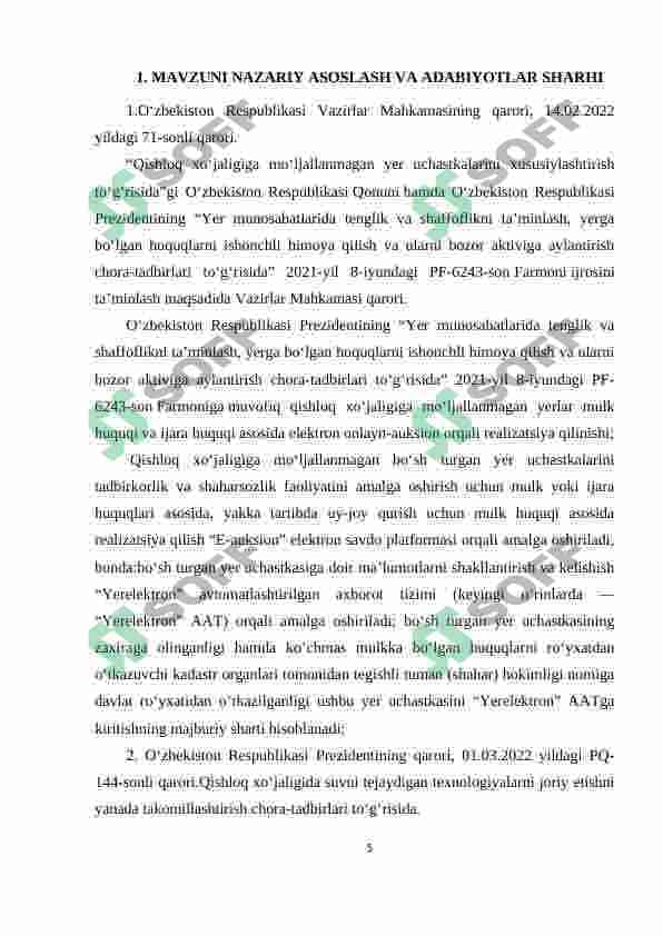 Paxtachilik fermer xo’jaliklari iqtisodiy barqarorligini oshirish yo’llari 5