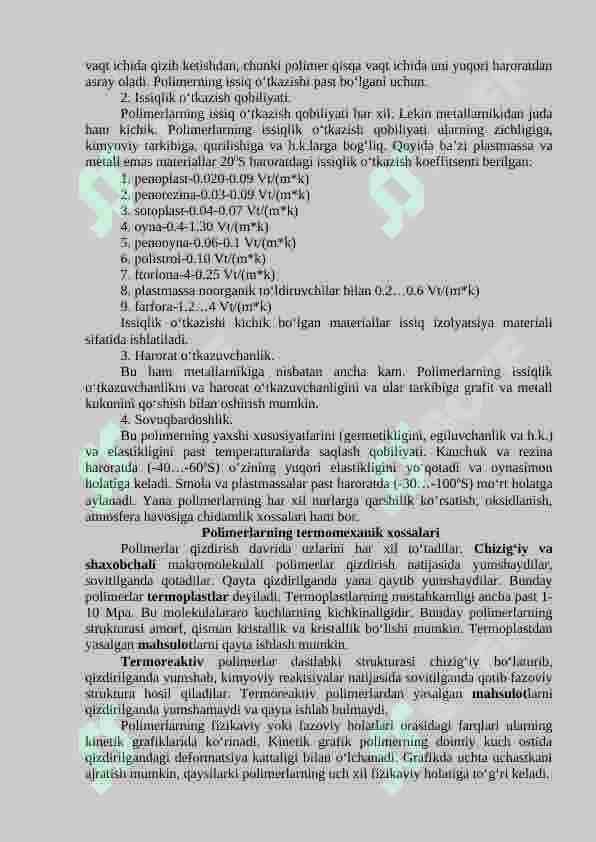 Zamonaviy Polimer materiallari. 7