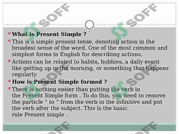 Present Simple 3