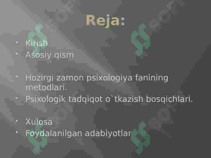 Psixologiya metodlari 2