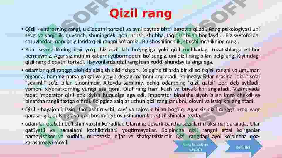 Psixologiya ranglar 8