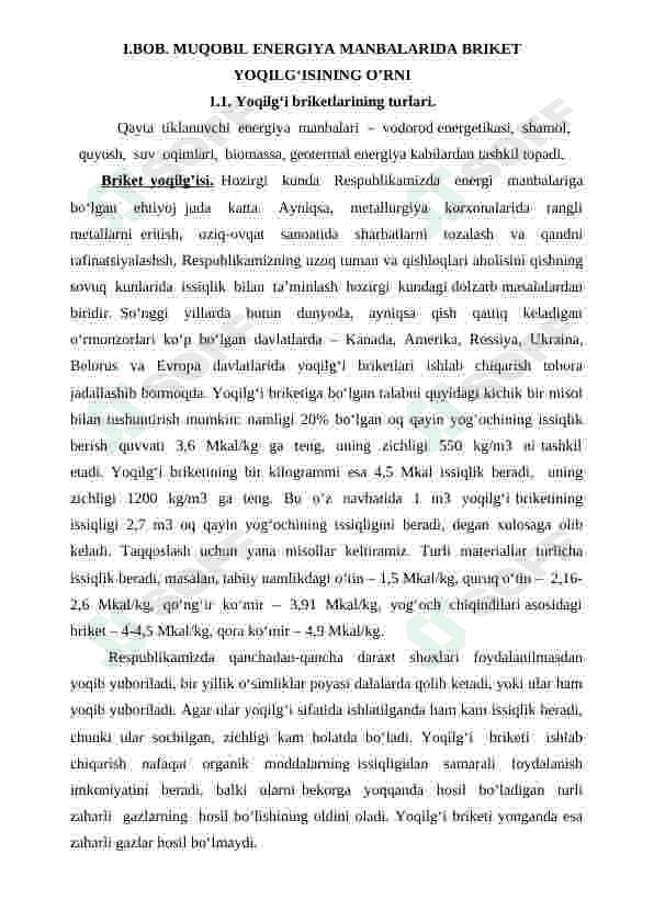 Laboratoriya sharoitida briket yoqilg‘isini tayyorlovchi qurilma yasash 6