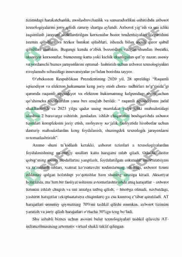 BULUTLI TEXNOLOGIYALAR TUSHUNCHASI VA TURLARI: SHAXSIY, UMUMIY, GIBRID BULUTLAR 2