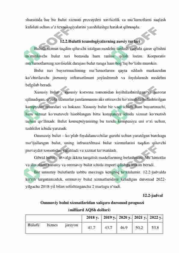 BULUTLI TEXNOLOGIYALAR TUSHUNCHASI VA TURLARI: SHAXSIY, UMUMIY, GIBRID BULUTLAR 6