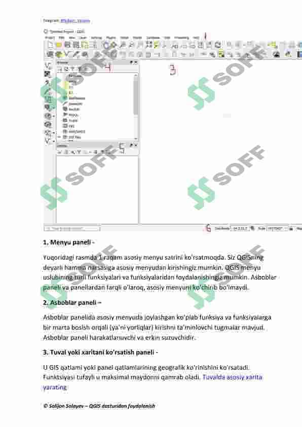 QGIS dasturidan foydalanish 2