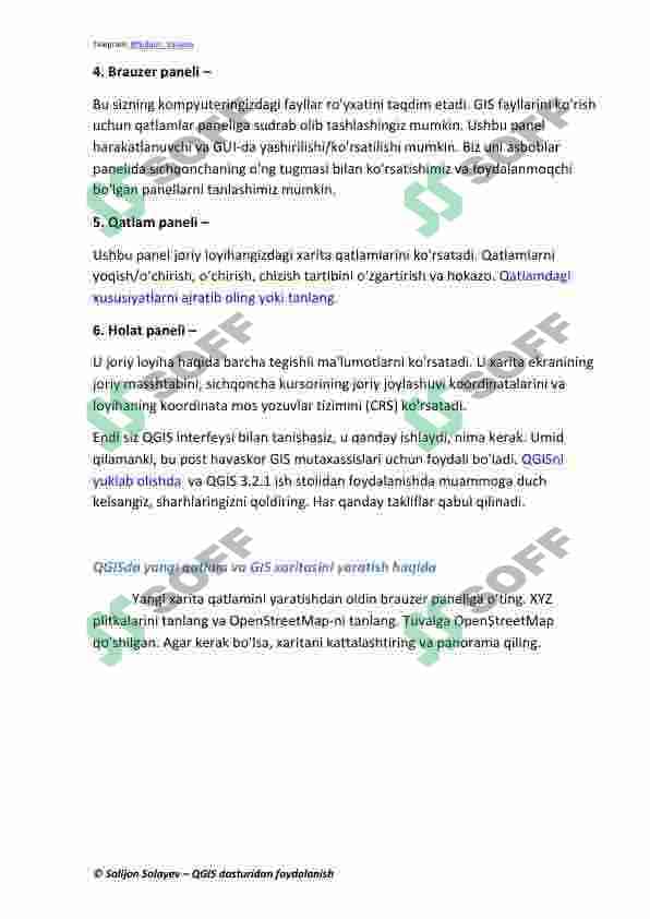 QGIS dasturidan foydalanish 3