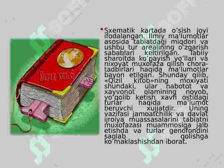 O’zbekiston “Qizil kitob”iga kiritilgan hayvonlar 8