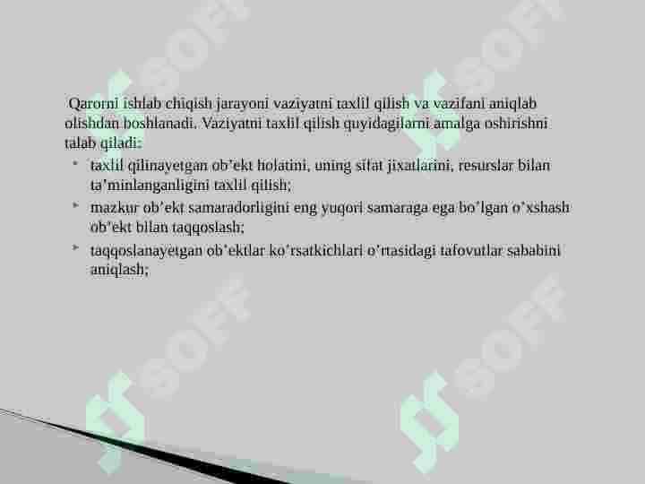 Qaror qabul qilish 4