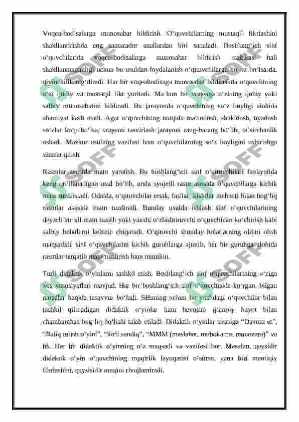 SAVOD O‘RGATISH DARSLARIDA MANTIQIY MASHQLARNI TASHKIL ETISH 8