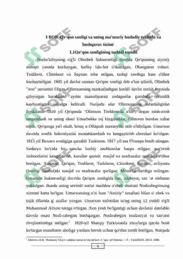 Qo‘qon xonligi tashkil topishi 6