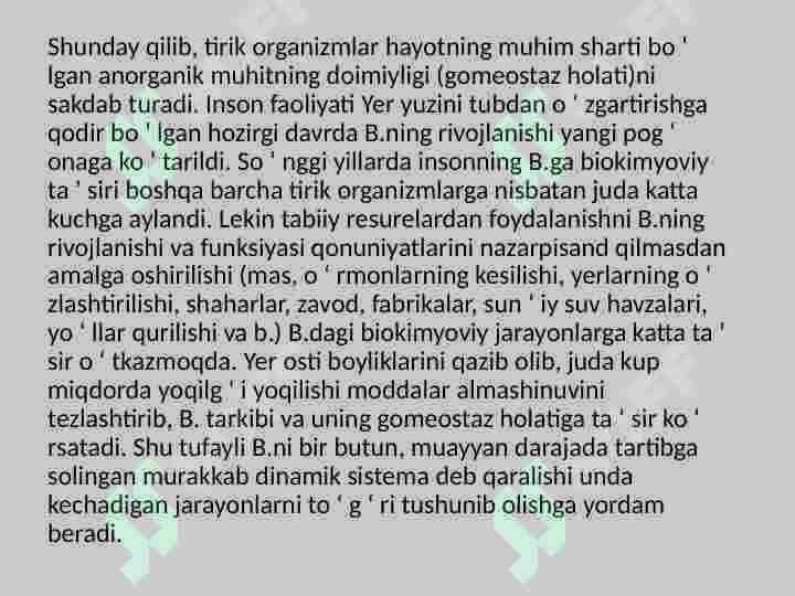 Oʻsimliklarning biosferadagi va inson hayotidagi ahamiyati 3