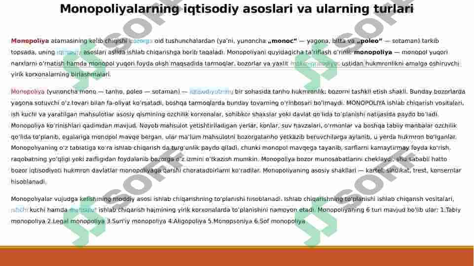 Raqobat va Monopoliya 6